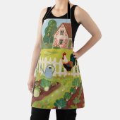 Tablier Coq de jardin de ferme coloré (Insitu)