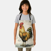 Tablier Coq doré art japonais (Insitu)