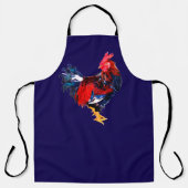 Tablier coq gallinacé mâle (Recto)