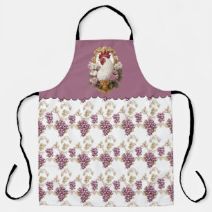 Tablier Coq & Raisins Heraldique Crest