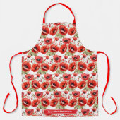 Tablier Coquelicots Floral Poppy (Recto)