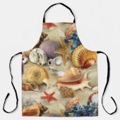 Tablier Coques de mer sur la plage (Recto)