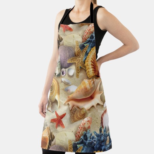 Tablier Coques de mer sur la plage (Insitu)