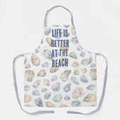 Tablier Coquillages de plage côtière (Recto)