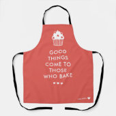 Tablier Coral Blanc Cupcake Good Things Baking Ajouter un  (Recto)