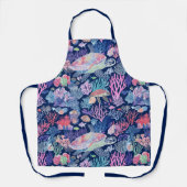 Tablier Coraux de tortue chic (Recto)