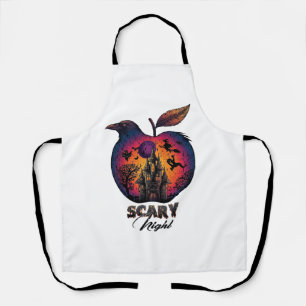 Tablier Corbeau de nuit effrayant Pomme Château hanté Spoo