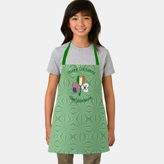 Tablier Corée (Sud) Irlande États-Unis drapeaux Shamrock P (Insitu)