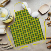 Tablier Coréopsis jaune et bronze Plan floral