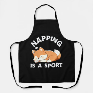 Tablier Corgi drôle qui fait la sieste est un sport pour l
