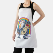 Tablier Corgi équitation Dinosaur T rex Chemise Funny Rain (Insitu)