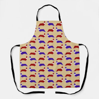 Tablier Corgi multi-cardigan