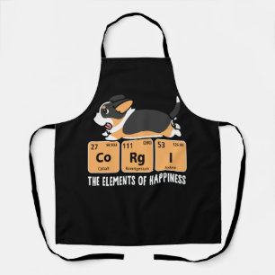 Tablier Corgi Noir Les Éléments Du Bonheur Pediotrique Ta