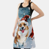 Tablier Corgi Winter Wonderland Christmas Joy (Insitu)