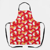 Tablier Corgis mignon dans la cuisine Pembroke Welsh Corgi (Recto)