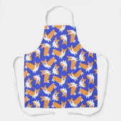 Tablier Corgis mignon dans la cuisine Pembroke Welsh Corgi (Recto)