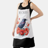Tablier Corneilles Corneille Apron à fleurs d'Oiseau (Insitu)