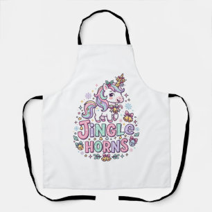 Tablier Cornes de clochettes de licorne Vêtements charmant
