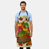 Tablier Cornucopie pleine de légumes (Porté)