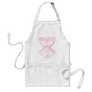 Tablier Corset victorien vintage rose