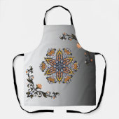 Tablier Cosmic Blossom – Mandala Mystique (Recto)