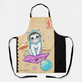 Tablier Cosmic Cat Kitchen Trip Apron (Recto)