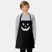 Tablier Costume citrouille de Jack-o'-lantern noir d'Hallo (Porté)