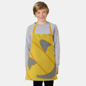 Tablier Costume Citrouille gai Design Halloween Orange (Porté)