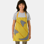 Tablier Costume Citrouille gai Design Halloween Orange (Insitu)