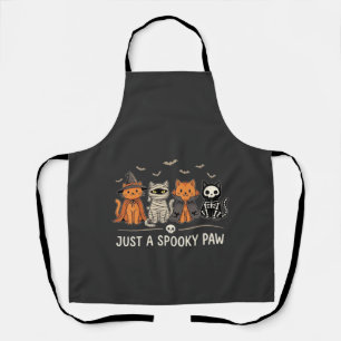 Tablier Costume de chat Halloween Spooky Paw Vector Design