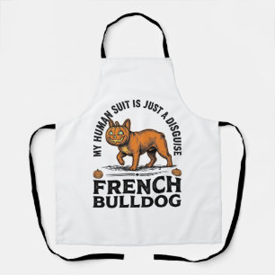Tablier Costume de chemise de pumpkin de bouledogue frança