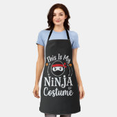 Tablier Costume de ninja drôle Design Halloween_1 (Porté)