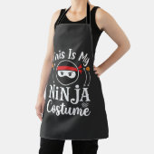 Tablier Costume de ninja drôle Design Halloween_1 (Insitu)
