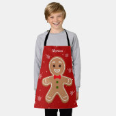 Tablier Costume De Noël En Pain D'épices Pour Enfants (Porté)