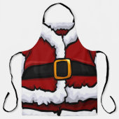 Tablier Costume de Noël pour le Père Noël drôle (Recto)