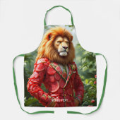 Tablier Costume de pastèque de lion mignon de fantaisie (Recto)