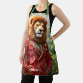 Tablier Costume de pastèque de lion mignon de fantaisie (Insitu)