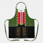 Tablier Costume de personnage Elf Casse-Noisette Vert Fonc (Recto)