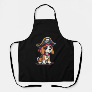 Tablier Costume de pirate Beagle Drapeau Jolly Roger Crâne