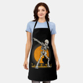 Tablier Costume de squelette d'Halloween Dabbing (Porté)