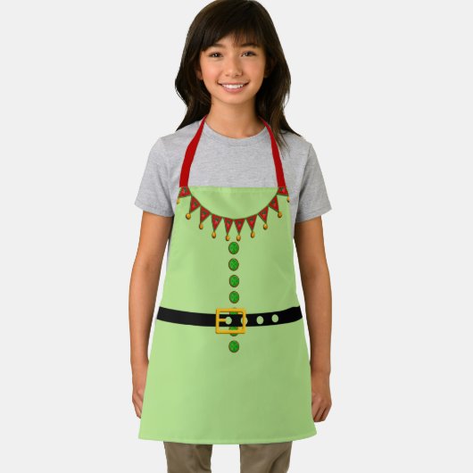 Tablier Costume d'elfe de père Noël (Insitu)