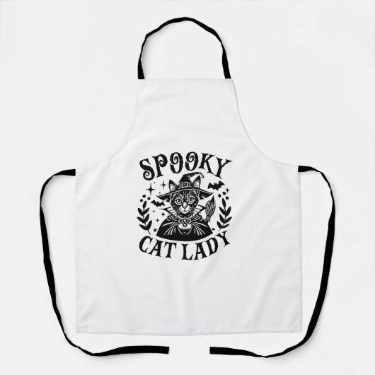 Tablier Costume d'Halloween éffrayant sans chats (Recto)