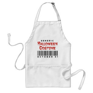 Tablier Costume d'Halloween Générique Code-Barres 31 octob
