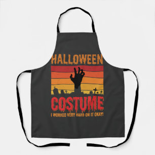 Tablier Costume Halloween Zombie Cimetière Rétro Horreur D