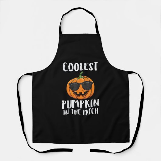 Tablier Costume Patch Citrouille Le Plus Cool Halloween Ho (Recto)