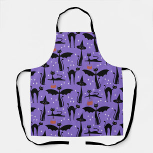 Tablier Costumes de fête MCM Halloween Minimaliste Chats V