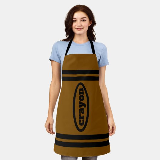 Tablier Costumes famille et groupe Crayon Apron - Brown (Porté)