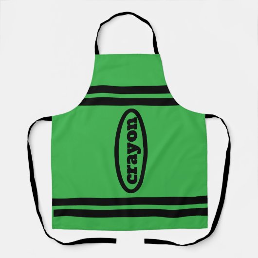 Tablier Costumes famille et groupe Crayon Apron - Vert (Recto)