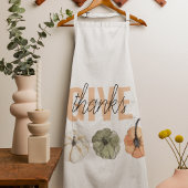 Tablier Cosy Pastel Donner Merci et Citrouille