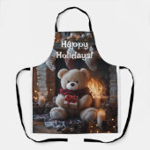 Tablier Cosy Teddy Bear Conception de vacances (Recto)